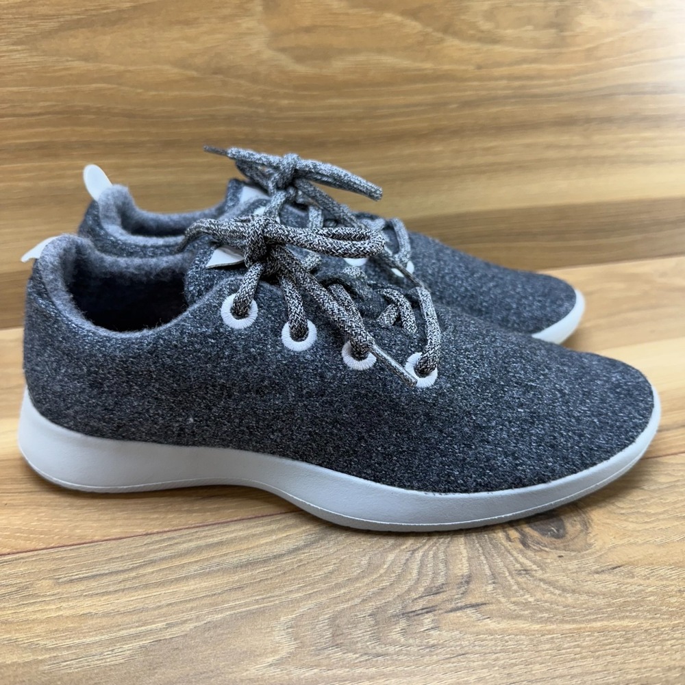 Allbirds Womens Size 9 Wool Runners Gray Lace Up Sneakers Comfort - Picture 5 of 11